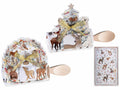 Set con confezione regalo con asciugapiatti in microfibra, stampa animali, set da 2 pezzi, Asciugapiatti: cm 38 x 64 H