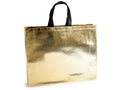 Borse maxi riutilizzabili in tessuto non tessuto metallizzato oro, set da 12 pezzi, cm 50x12x40 H (con manici60)