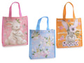 Borse pasquali in tessuto non tessuto riutilizzabili con stampa coniglietti, set da 30 pezzi, cm 25x9x28 H (con manici43)