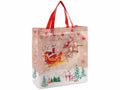 Borse di Natale riutilizzabili in tessuto non tessuto con stampa natalizia, set da 24 pezzi, cm35,5x15x38H (con manici54)