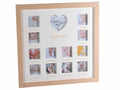 Quadri portafoto bimbi in legno il primo anno, da appendere, set da 2 pezzi, cm 33 x 33 H