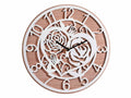 Orologi da parete all'ingrosso in legno con decori rose e cuori, Ø 30 cm