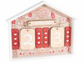 Calendari perpetui in legno con decori famiglia da appendere o da appoggiare, set da 2 pezzi, cm 30 x 3 x 24 H