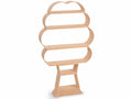 Espositori a forma di albero in legno ad effetto spazzolato con 6 ripiani /, cm 69 x 15 x 122,5 H