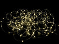 Fili di luci natalizie 18 metri con 180 Mini LED bianco caldo e cavo, m 18 con luci+5 solo cavo