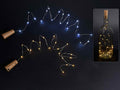 Tappi decorativi per bottiglie con catena luminosa a batteria a 20 luci LED, set da 6 pezzi, cm 103 con luci