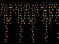 Luci natalizie a pioggia, cascata con 80 fili pendenti a stalattite e 656 led, Cascata: m 8 x 1,50 H