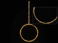 Cerchi luminosi natalizi con 190 luci led bianco caldo da appendere, Ø 40 cm
