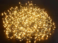 Fili di luci natalizie da 20 metri con 800 luci LED bianco caldo e cavo verde, m 20 con luci+5 solo cavo