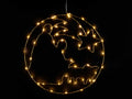 Luminaria Presepe / Sacra Famiglia in metallo con luci LED bianco caldo, set da 2 pezzi, Ø 35 cm