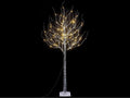 Alberi luminosi natalizi nero innevato m 1,80 H con 96 led bianco caldo e 36, M 1,80 H