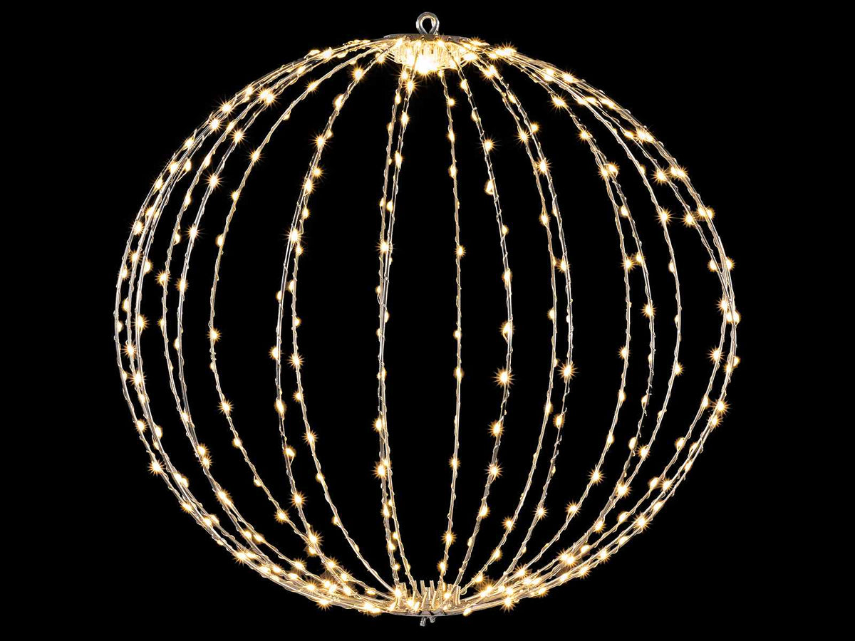 Luminaria di Natale a palla luminosa da appendere con anima in metallo, 360, Ø 50 cm