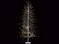 Alberi natalizi con rami luminosi m 1,80 H argento con 232 luci LED bianco, Mt 1,80 H