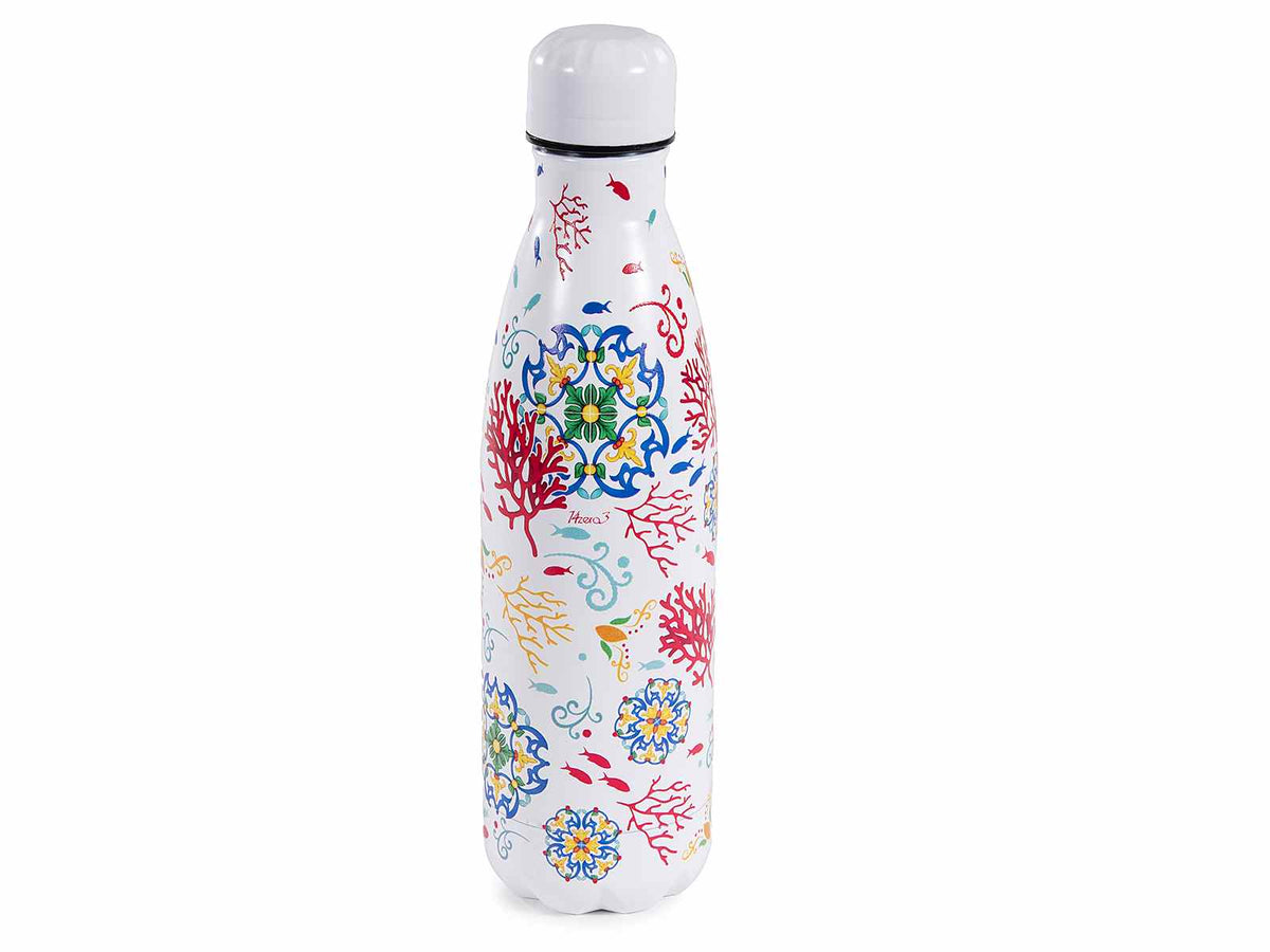 Bottiglie a borracce termiche caldo freddo in acciaio inox con capienza, set da 3 pezzi, Ø 7 cm x 26 H