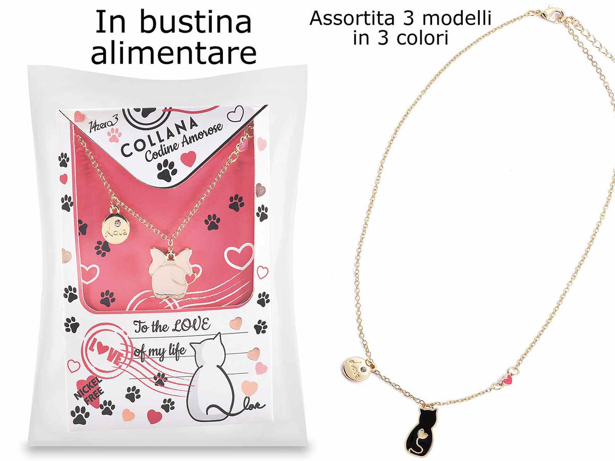 Girocolli in metallo cane e gatto in bustina alimentare per sorprese uova, set da 9 pezzi, Regolabile da 43 a 49 cm