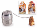 Infusori in acciaio inox alimentare con scoiattolino in resina, in confezione, set da 8 pezzi, Scoiattolo: 2 x 2 x 3 H