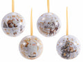 Palline regalo di Natale in metallo alimentari apribili da appendere. Perfette per confezionare dolci, biscotti e piccoli regali, ideali per pasticcer