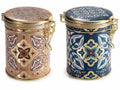 Barattoli adatti al contatto alimentare in metallo con chiusura ermetica, set da 6 pezzi, cm 11,5 x 9 x 12 H