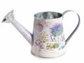 Vasi in metallo a forma di innaffiatoio con decori lavanda, set da 4 pezzi, cm 21 x 10 x 10,5 H