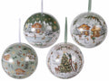 Set di 8 palline regalo di Natale in metallo alimentari apribili da appendere. Perfette per confezionare dolci, biscotti e piccoli regali, ideali per pasticcerie e idee regalo…
