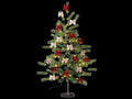 Pini natalizi / alberi di Natale da H 160 con 128 luci LED bianco caldo e 128, Mt 1,60 H