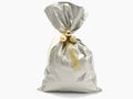 Busta a sacchetto regalo metallizzata champagne opaco. Ideale per confezioni, set da 50 pezzi, cm 25 x 40 H