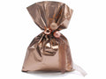 Busta a sacchetto regalo metallizzata bronzo opaco. Ideale per confezioni, set da 100 pezzi, cm 20 x 30 H