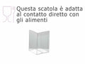 Scatole rettangolari trasparenti in PET - uso alimentare, set da 40 pezzi, cm 5 x 5 x 7,5 H