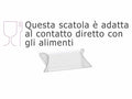 Scatole trasparenti a cuscino dimensione piccola in PET - uso alimentare, set da 60 pezzi, cm 8,7 x 2,5 x 6,3 H