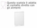 Scatole rettangolari trasparenti in PET - uso alimentare, set da 20 pezzi, cm 13,5 x 4,5 x 20,7 H