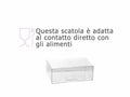 Scatole trasparenti per confezioni in PET - uso alimentare, set da 20 pezzi, cm 14 x 9,5 x 5 H