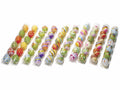 Uova di Pasqua in plastica dipinte a mano in tubo da 6 pezzi, set da 10 pezzi, Ø 4,5 cm x 6 H
