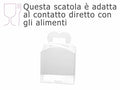 Scatole rettangolare con manico trasparenti in PET - uso alimentare, set da 15 pezzi, cm12,5x8,5x12H (con manici18)
