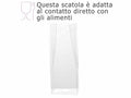Scatole trasparenti in PET - uso alimentare alte rettangolari, set da 15 pezzi, cm 11 x 6 x 30 H