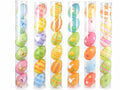 Uova decorative dipinte a mano in tubo da 6 pezzi, set da 6 pezzi, Ø 5 cm x 8 H