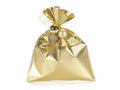 Busta a sacchetto regalo metallizzata oro opaco. Ideale per confezioni regalo, set da 100 pezzi, cm 15 x 20 H