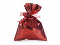 Busta a sacchetto regalo metallizzata rosso opaco. Ideale per confezioni, set da 100 pezzi, cm 15 x 20 H