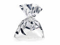 Busta a sacchetto regalo metallizzata argento lucido. Ideale per confezioni, set da 100 pezzi, cm 15 x 20 H