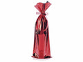 Busta a sacchetto regalo metallizzata rosso lucido. Ideale per confezioni, set da 100 pezzi, cm 16 x 45 H