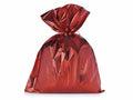 Busta a sacchetto regalo metallizzata rosso opaco. Ideale per confezioni, set da 50 pezzi, cm 45 x 60 H