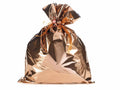 Busta a sacchetto regalo metallizzata bronzo lucido. Ideale per confezioni, set da 50 pezzi, cm 45 x 60 H