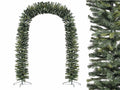 Ghirlanda artificiale di Natale ad arco con base in metallo. Ideale per decorazioni natalizie, ingressi, vetrine e scenografie festive, M 1,50 x 2,50 H