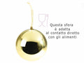 Sfere medie lucide apribili oro con nastrino da appendere all'albero, set da 10 pezzi, Ø 10 cm