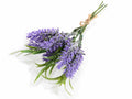 Mazzolini con 3 rametti di lavanda artificiale e nastrino, set da 20 pezzi, cm 11 H (con gambo 18)