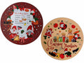 Sottopiatto di Natale con stampa gnomi e scritta Merry Christmas realizzato, set da 12 pezzi, Ø 33 cm