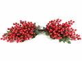 Fascina natalizia per centrotavola di bacche rosse artificiali, set da 2 pezzi, cm 53,5