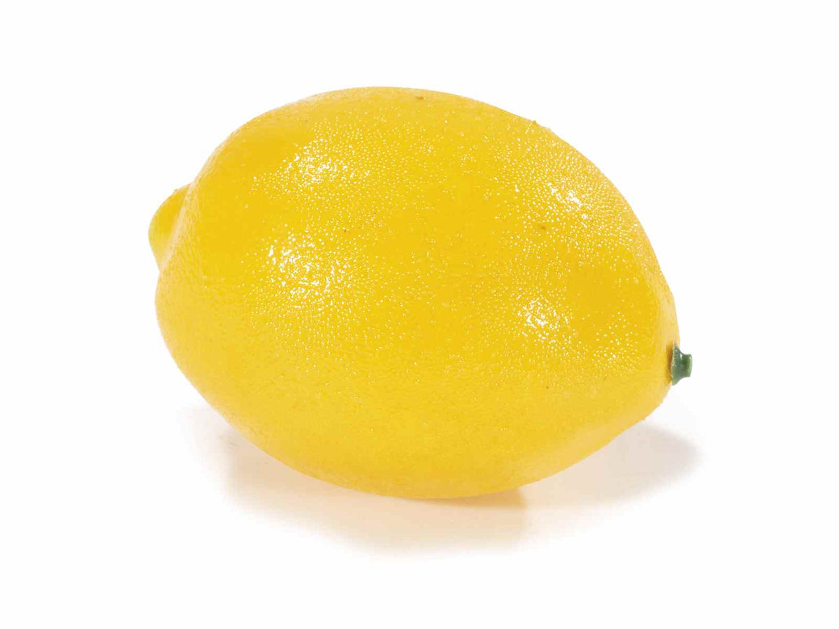 Limoni artificiali decorativi gialli, ideali per allestire vetrine ed eventi, set da 12 pezzi, Ø 6,5 cm x 9,5 H