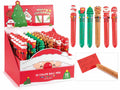 Penne di Natale multicolore con 10 inchiostri colorati, con decoro personaggio, set da 36 pezzi, cm 15 H