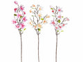 Rami di magnolia fiorita artificiale, set da 6 pezzi, cm 44 H (con gambo 83)