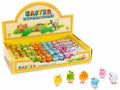 Pulcini di Pasqua decorativi colorati e modellabili in espositore da 60 pezzi, set da 2 pezzi, cm 3 H